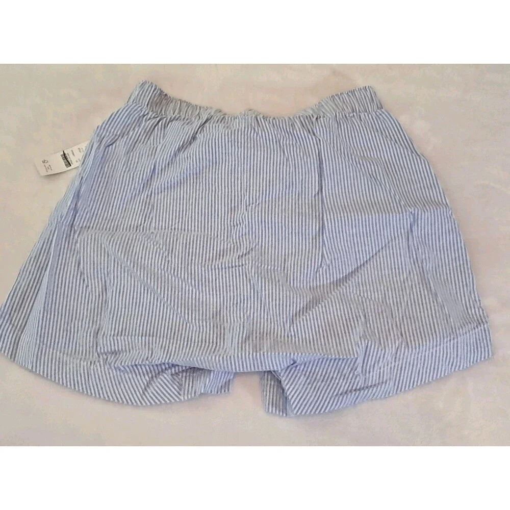 J. CREW Boxer Shorts Broken-In Organic Cotton Oxford Striped BT921 Size XS NWT